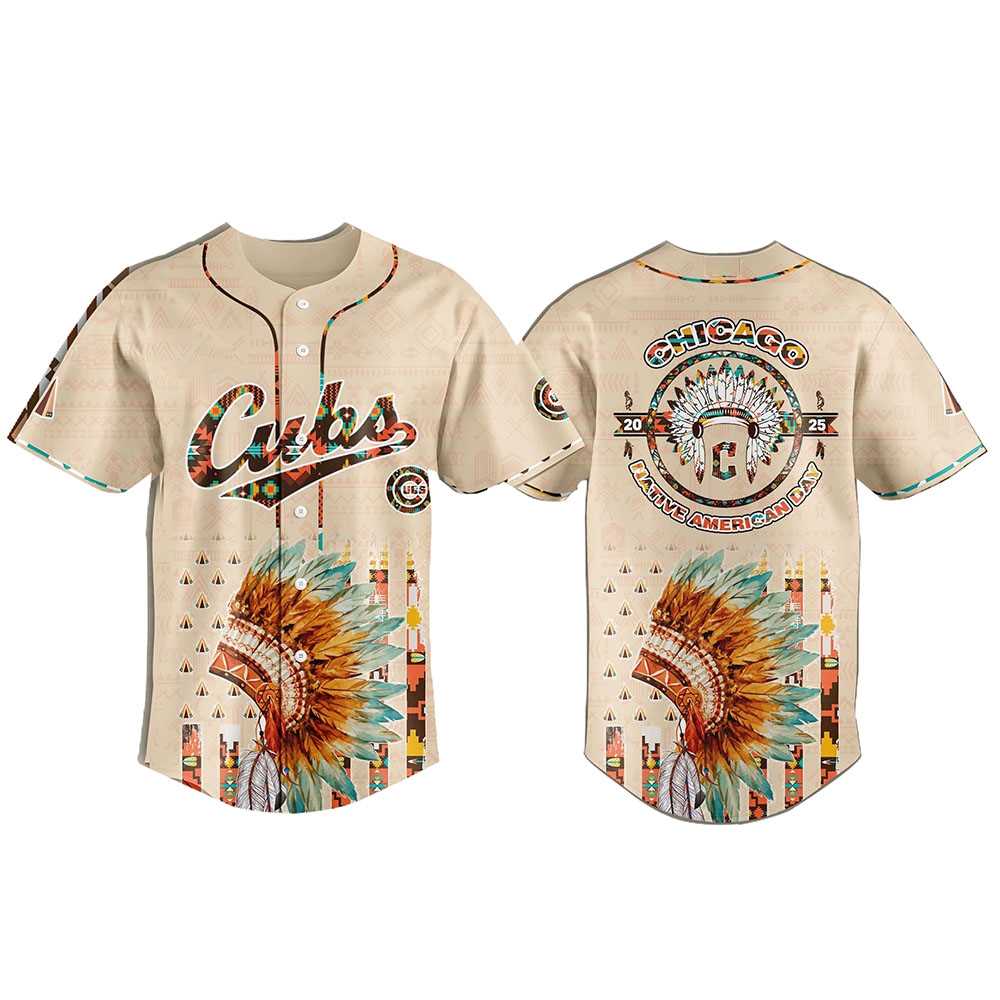 Chicago Cubs Special Native American Day Baseball Jersey