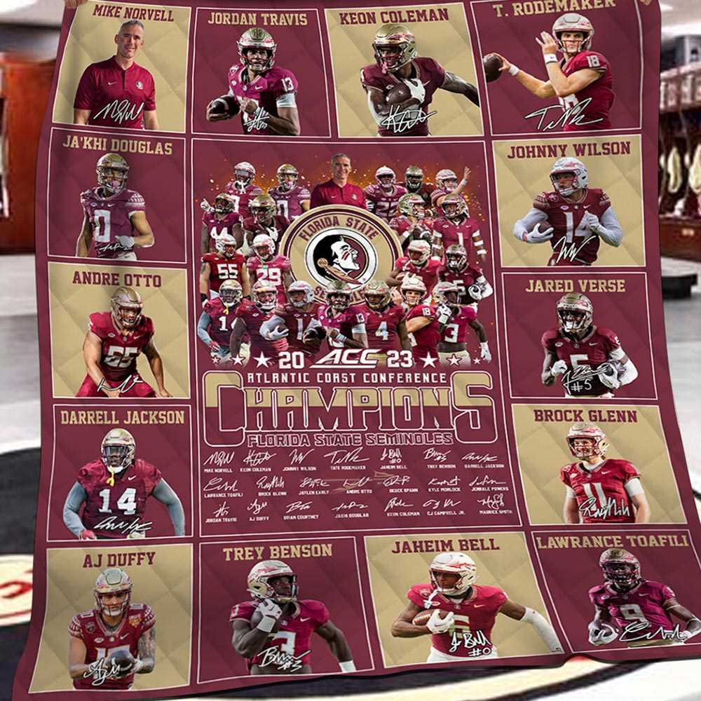 Florida Panthers 2024 Stanley Cup Champions Fleece Blanket Quilt