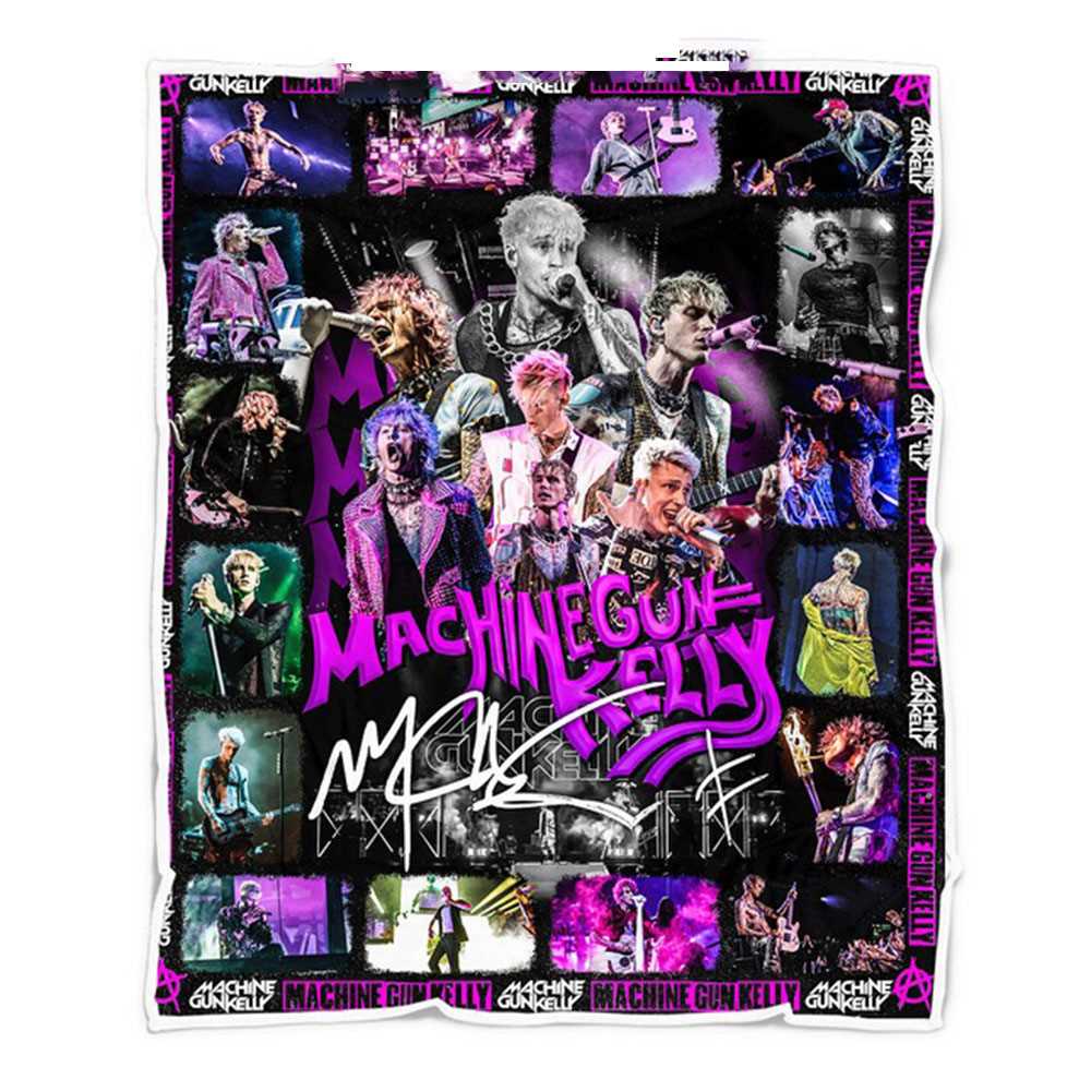 Machine Gun Kelly Mgk Rapper Music Fleece Blanket Quilt Machine Gun Kelly Mgk Rapper Music Fleece Blanket Quilt