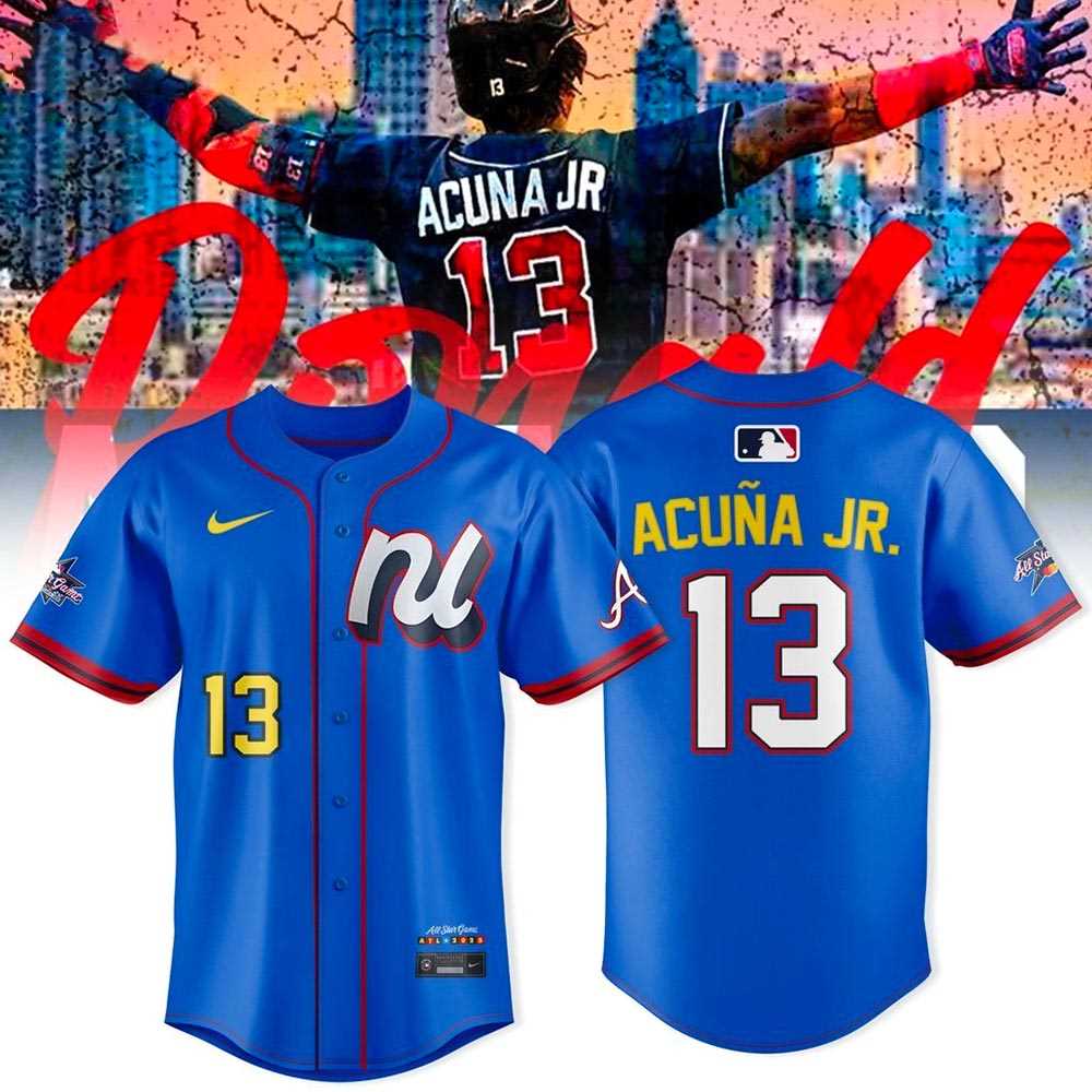 Ronald Acua Jr Mlb All Star Game Atlanta 2025 Jersey