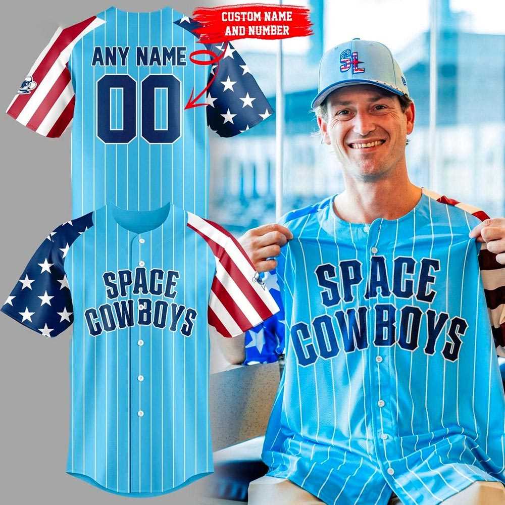 Sugar Land Space Cowboys 4th Of July Patriotic 2025 Official Jersey