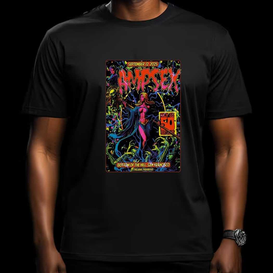 Ampsex Rock Music September 12 2025 In San Francisco Ca Shirt Ampsex Rock Music September 12 2025 In San Francisco Ca Shirt