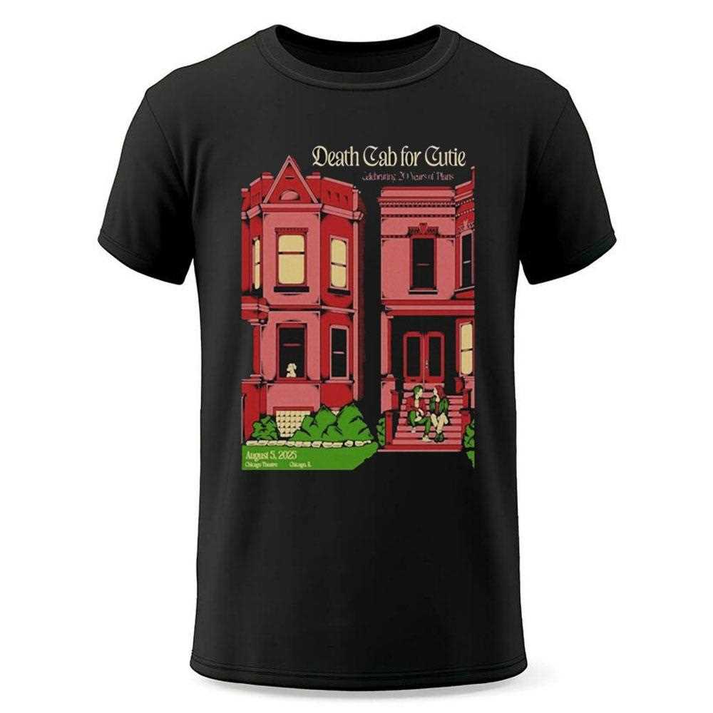 Death Cab For Cuite Aug 5 2025 The Chicago Theatre In Chicago Il Shirt Death Cab For Cuite Aug 5 2025 The Chicago Theatre In Chicago Il Shirt