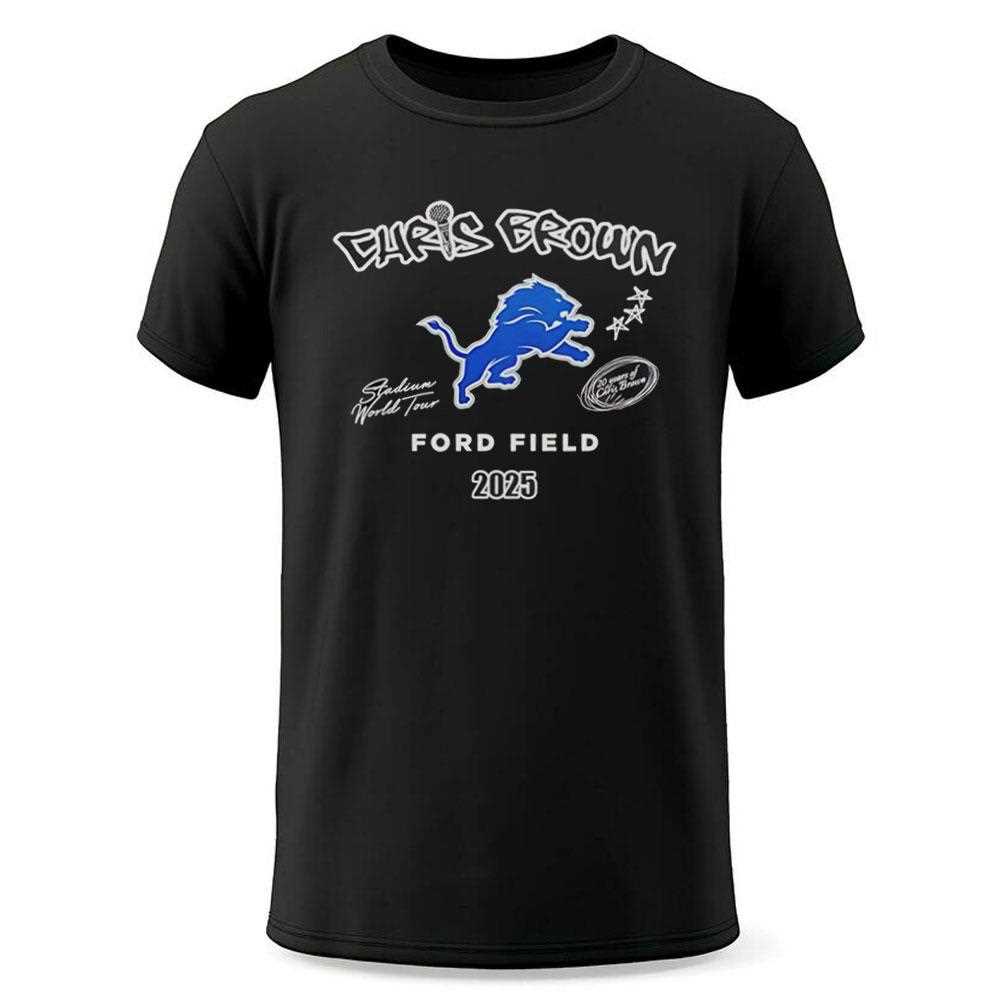 Detroit Lions X Chris Brown Breezy Bowl Xx Tour Shirt Detroit Lions X Chris Brown Breezy Bowl Xx Tour Shirt