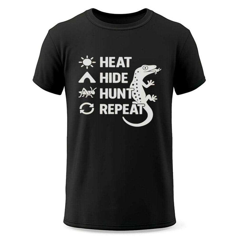 Gecko Eat Hide Hunt Repeat Shirt Gecko Eat Hide Hunt Repeat Shirt