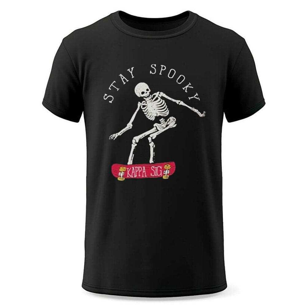 Kappa Sigma Stay Spooky Skeleton Skate Shirt Kappa Sigma Stay Spooky Skeleton Skate Shirt