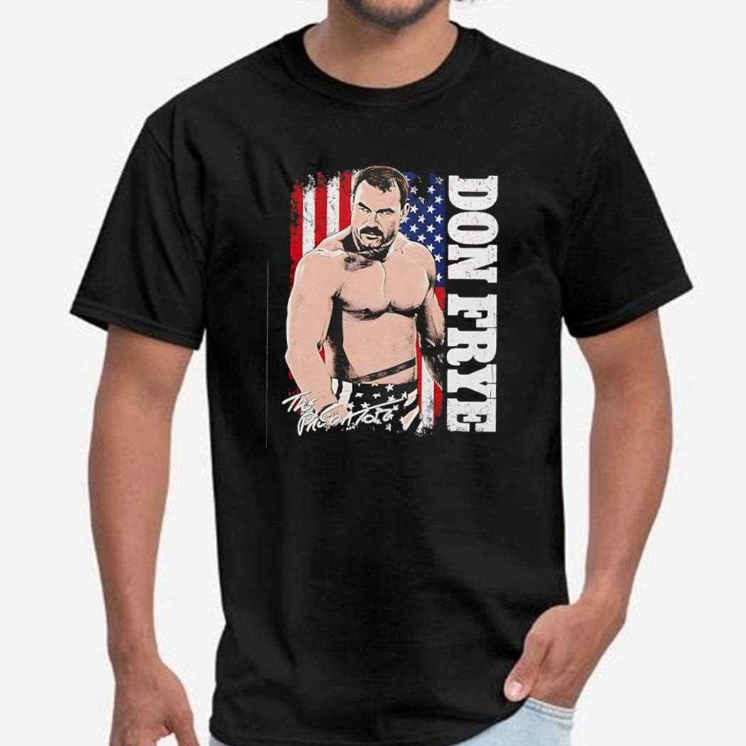 Patriotic Don Frye American Flag Shirt
