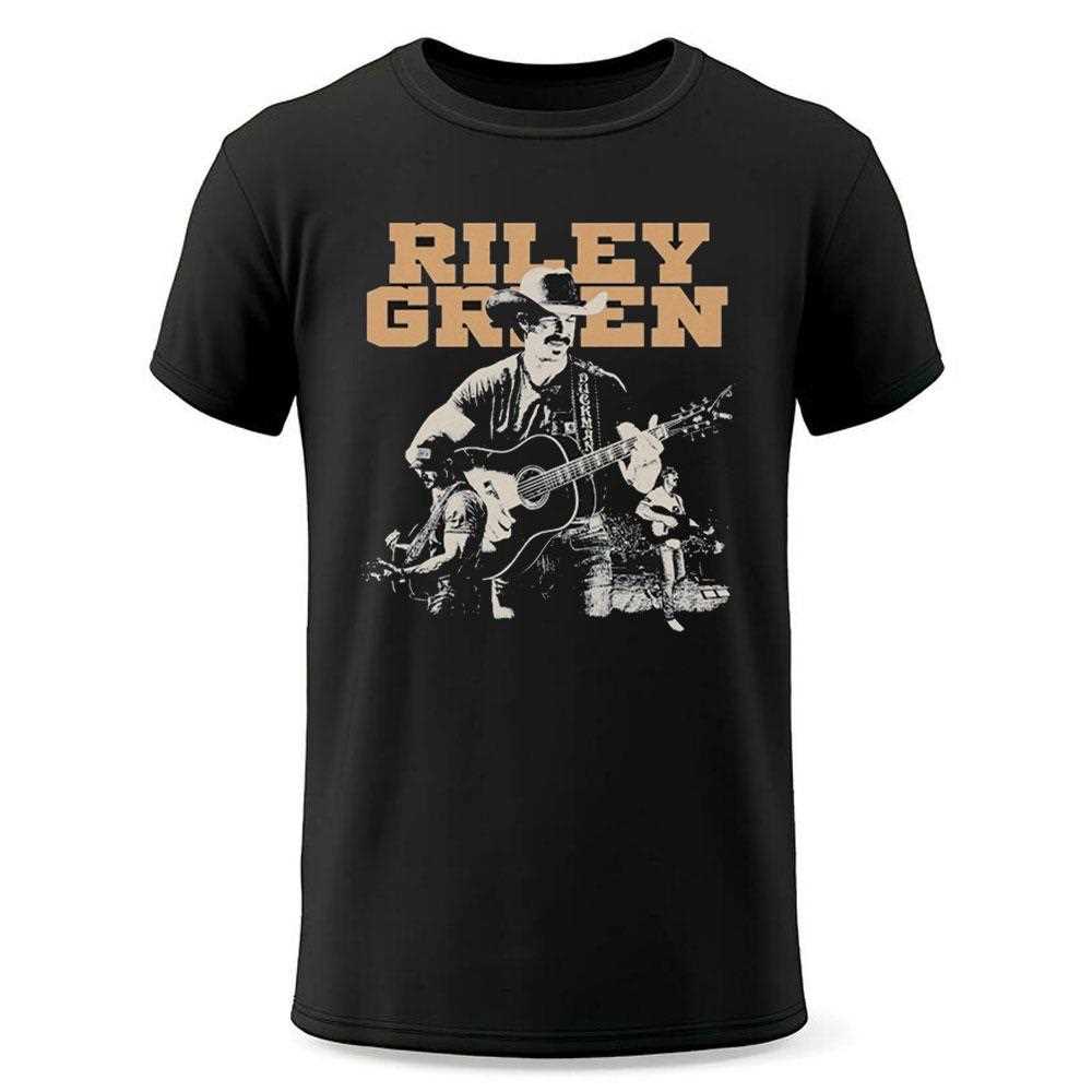 Riley Green Collage Photo Guitar Shirt Riley Green Collage Photo Guitar Shirt