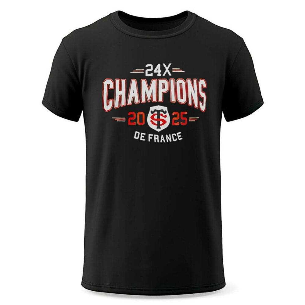 Stade Toulousain 24x Champions 2025 Back To Back To Back Shirt Stade Toulousain 24x Champions 2025 Back To Back To Back Shirt