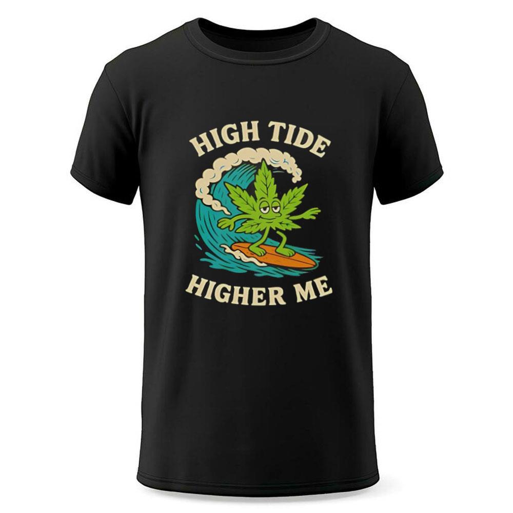 Surf Cannabis High Tide Higher Me Shirt Surf Cannabis High Tide Higher Me Shirt