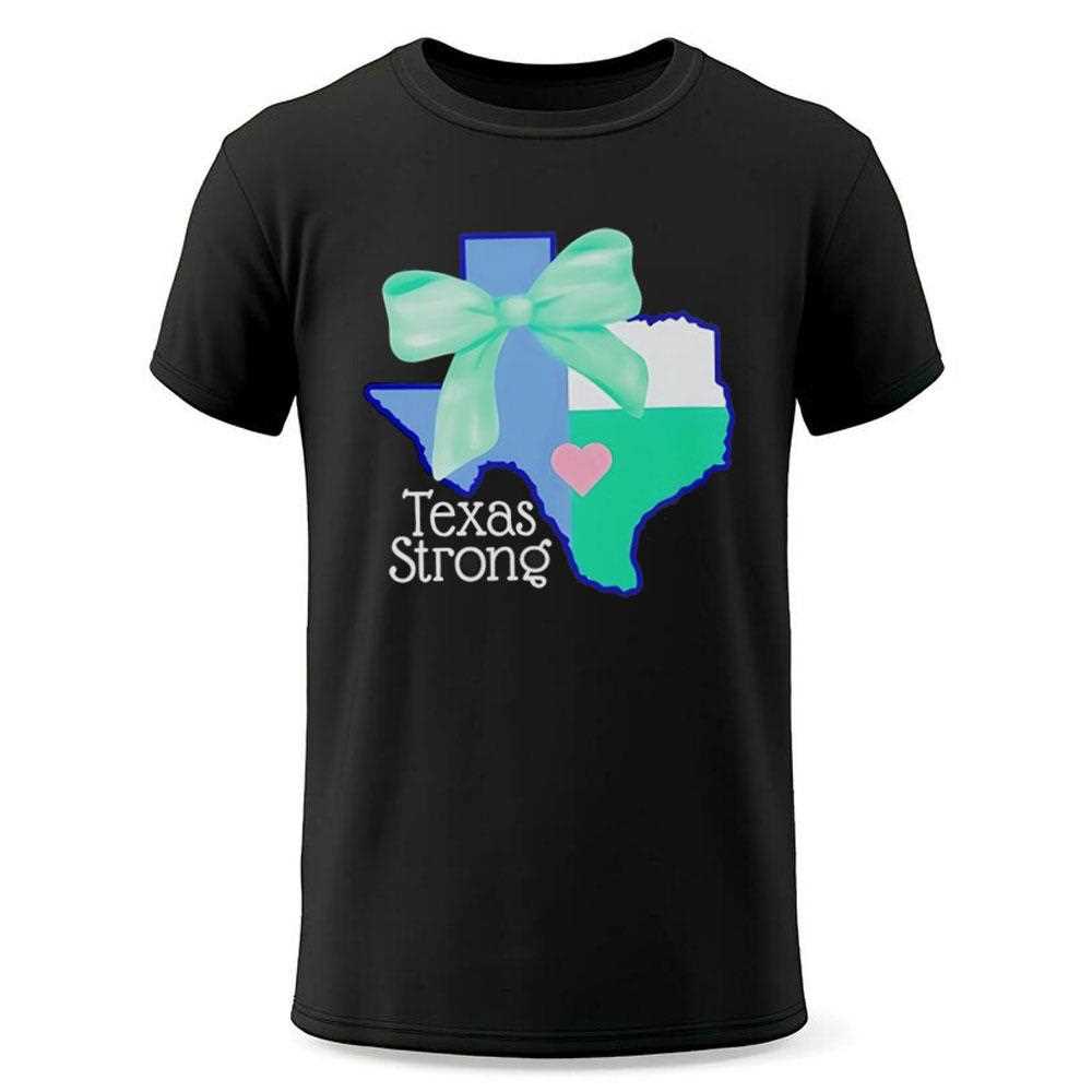 Texas Strong Green Bow Shirt Texas Strong Green Bow Shirt