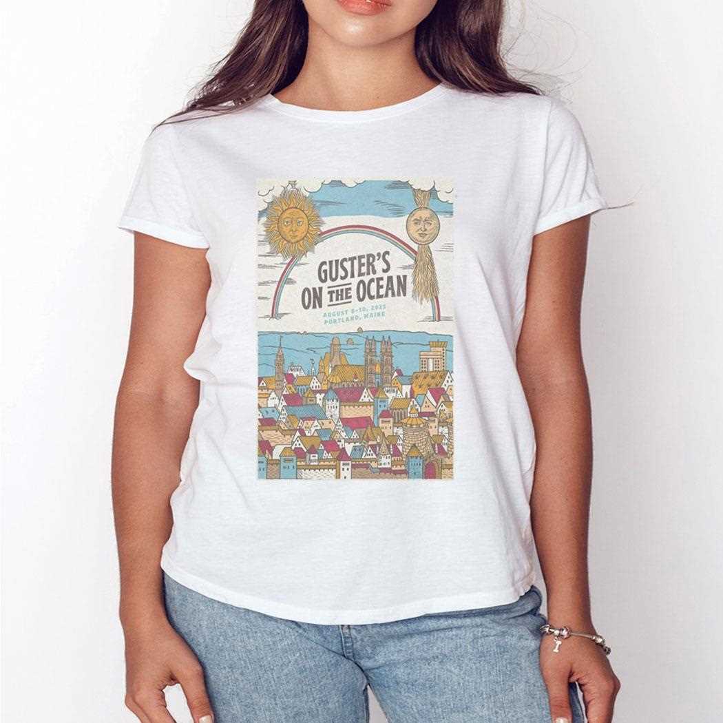 Guster On The Ocean August 8-10 2025 Thompsons Point Portland Maine Shirt Guster On The Ocean August 8-10 2025 Thompsons Point Portland Maine Shirt