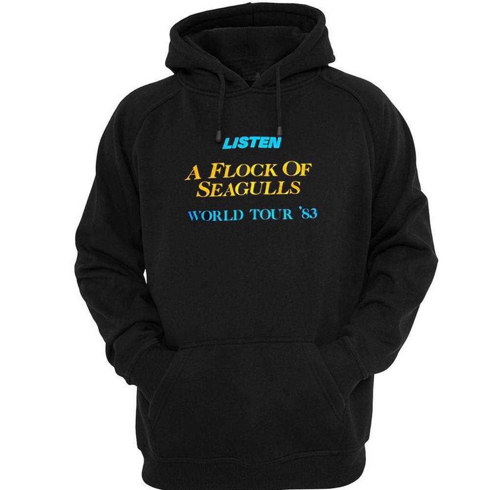 Listen A Flock Of Seagulls World Tour 83 Shirt Listen A Flock Of Seagulls World Tour 83 Shirt