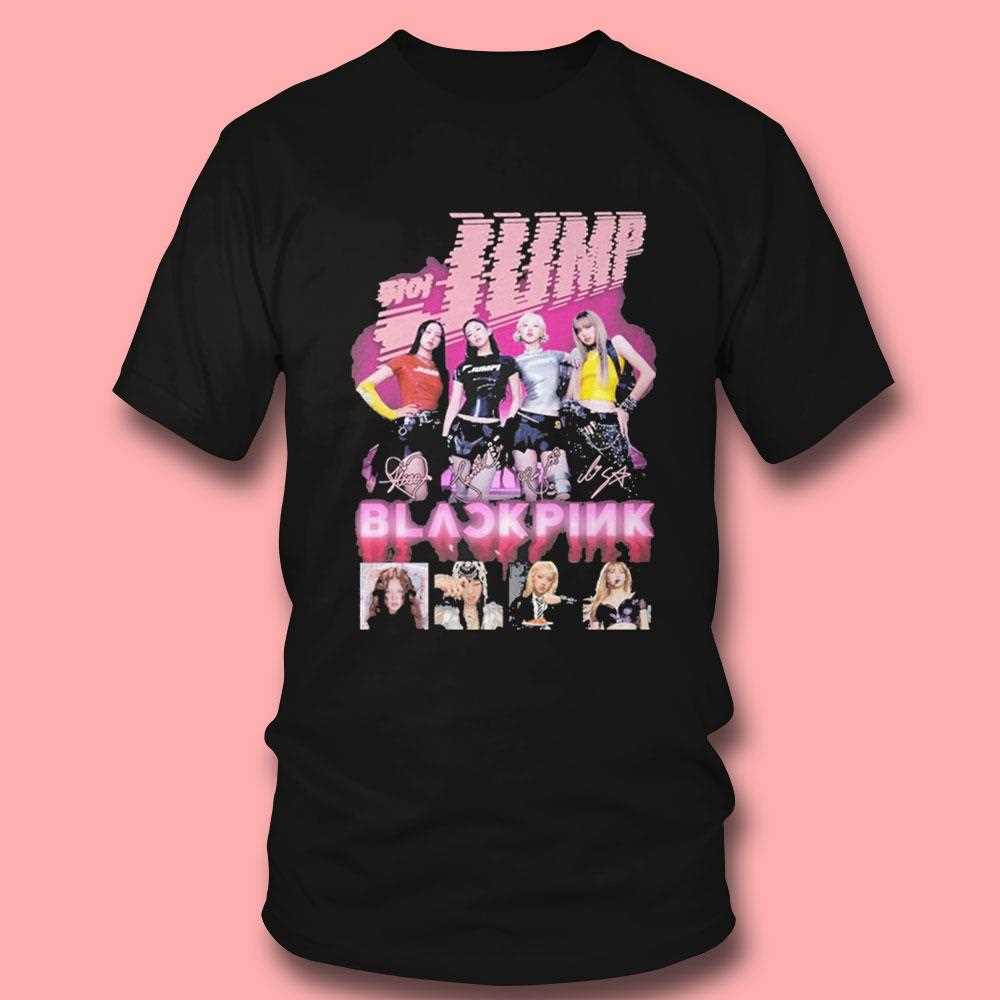 Blackpink Jump Signatures Shirt Blackpink Jump Signatures Shirt