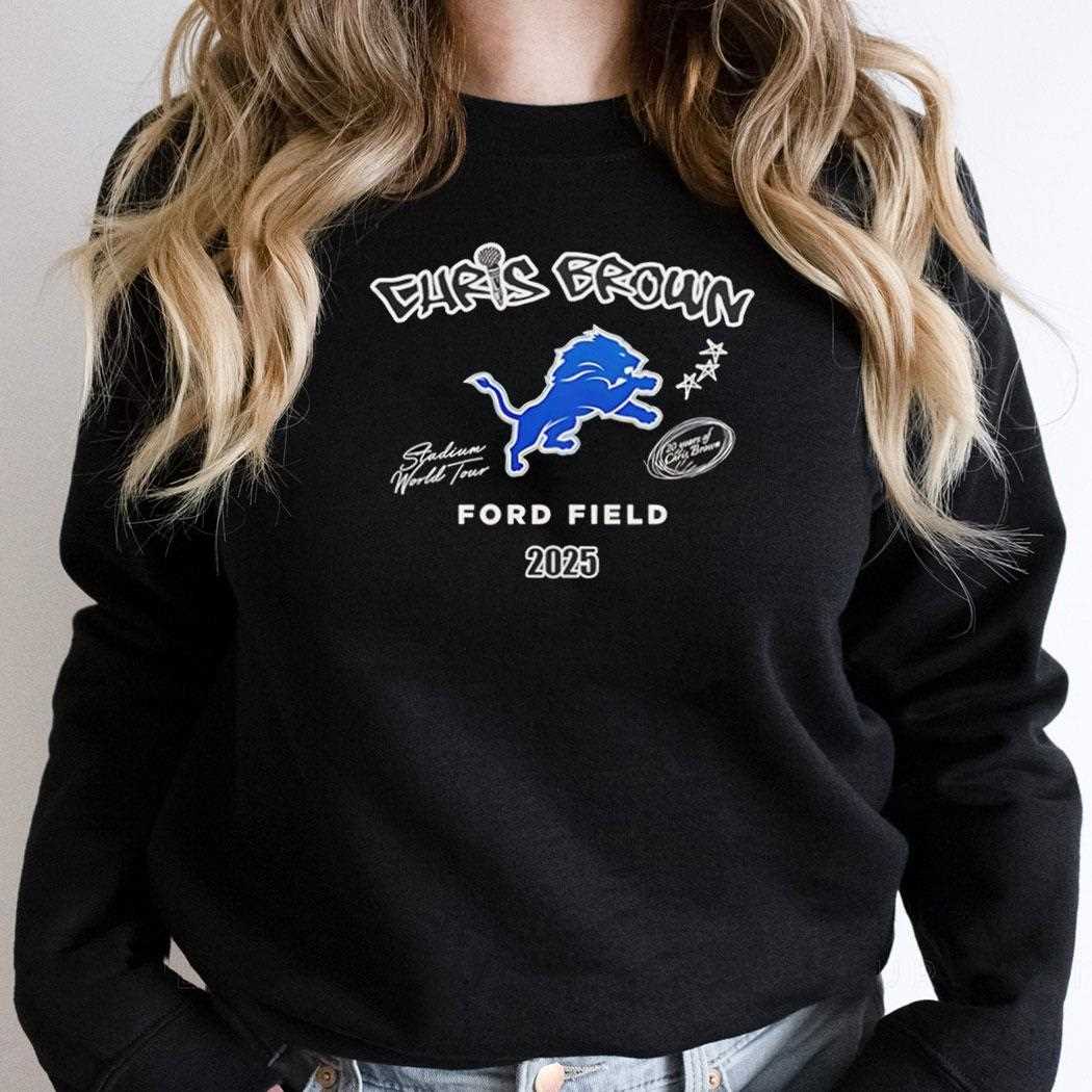 Detroit Lions X Chris Brown Breezy Bowl Xx Tour Shirt Detroit Lions X Chris Brown Breezy Bowl Xx Tour Shirt
