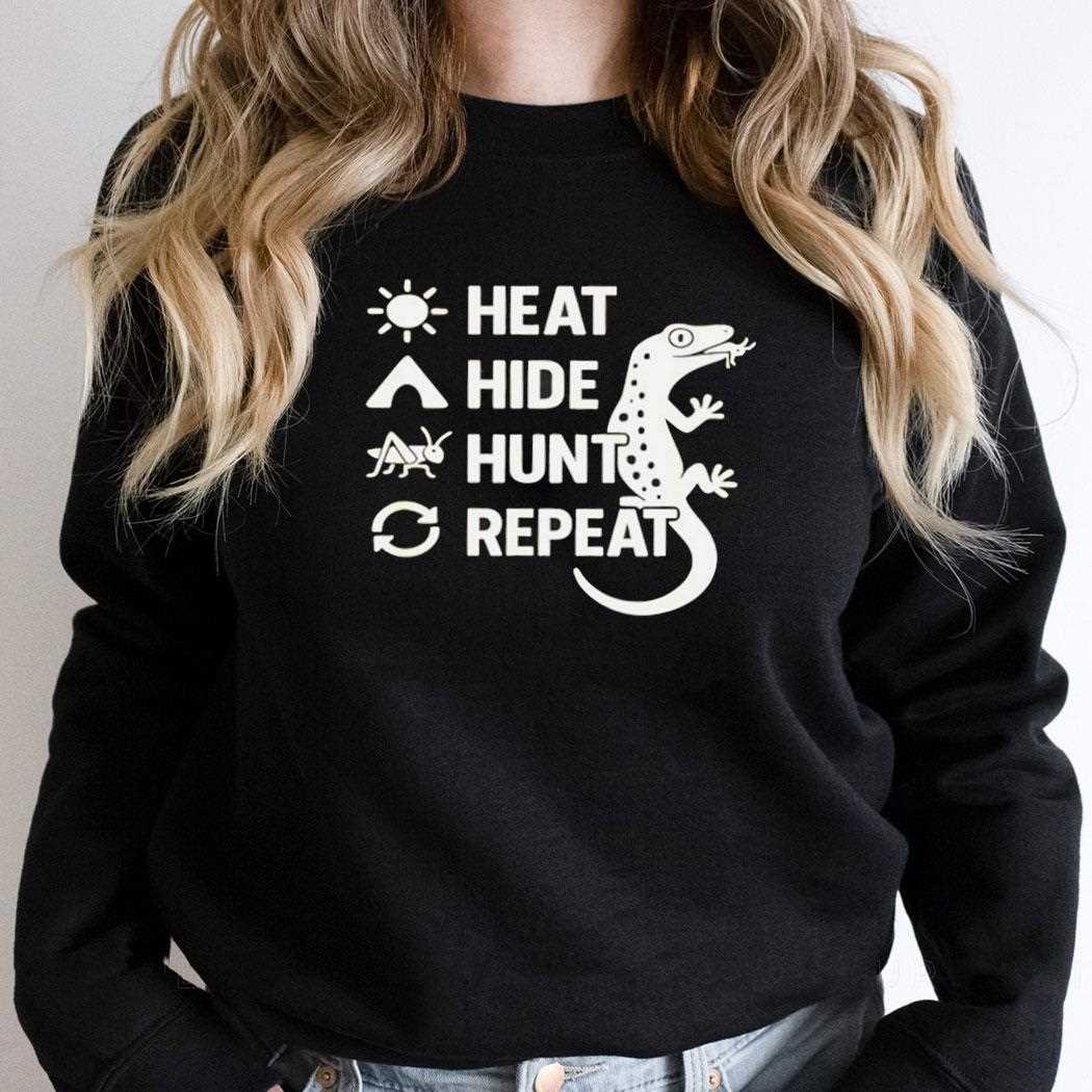 Gecko Eat Hide Hunt Repeat Shirt Gecko Eat Hide Hunt Repeat Shirt