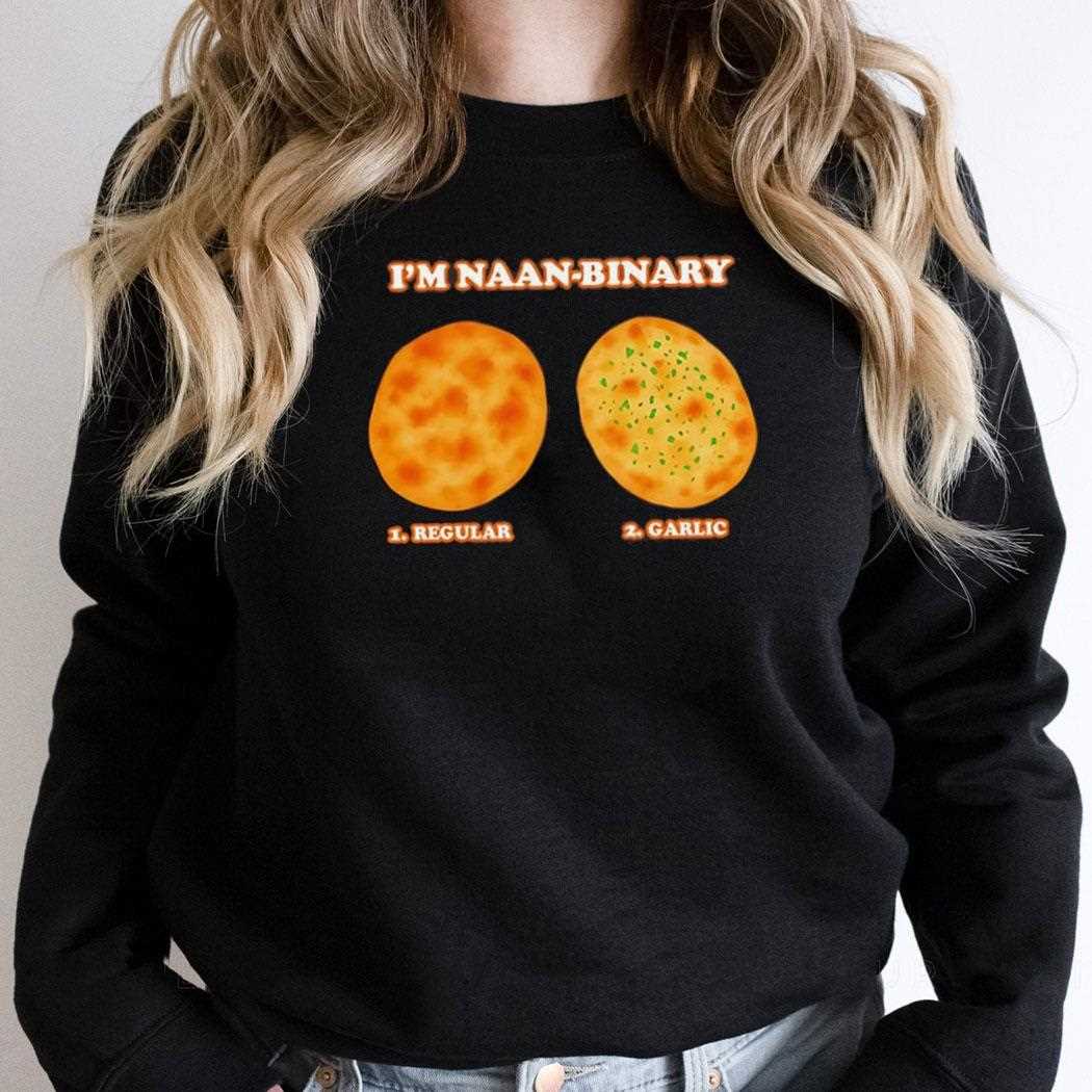 Im Naan Binary Regular Garlic Shirt Im Naan Binary Regular Garlic Shirt