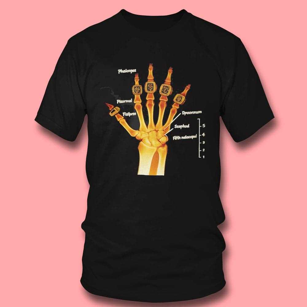 Kobe Bryant Skeleton Hand X-ray 5 Rings Shirt Kobe Bryant Skeleton Hand X-ray 5 Rings Shirt