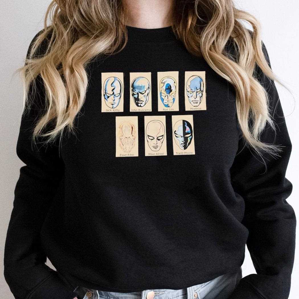 Marvel Comics Silver Surfer Jack Kirby John Buscema Ron Lim Moebius Shirt Marvel Comics Silver Surfer Jack Kirby John Buscema Ron Lim Moebius Shirt