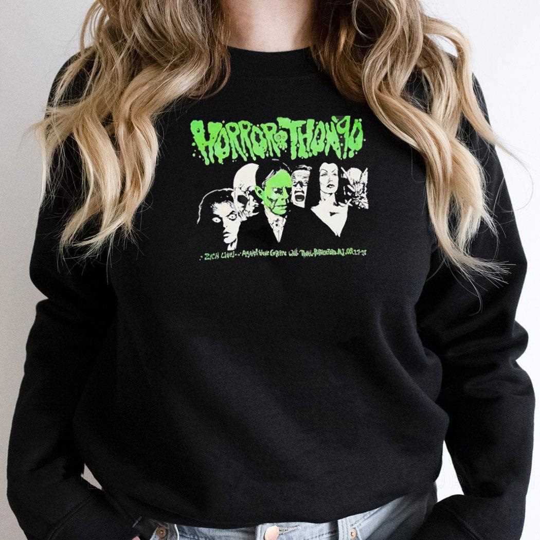 Monsters Horrorthon 1990 Green Drip Shirt Monsters Horrorthon 1990 Green Drip Shirt