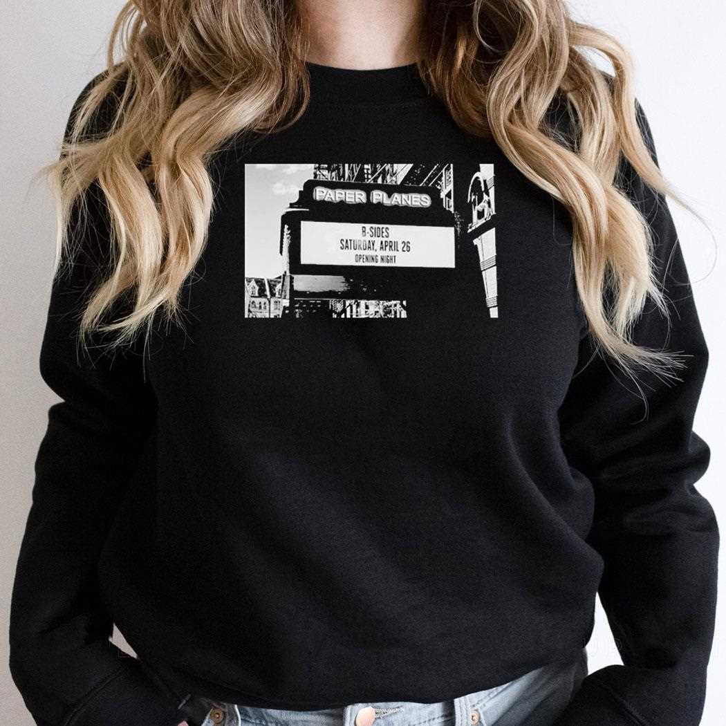 Paper Plane B-side Anniversary Shirt Paper Plane B-side Anniversary Shirt