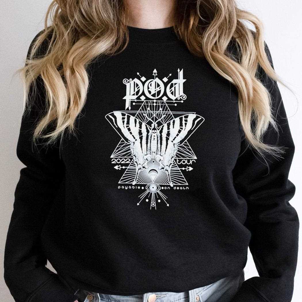 Payable On Death Pod 2022 Tour Moth Shirt Payable On Death Pod 2022 Tour Moth Shirt
