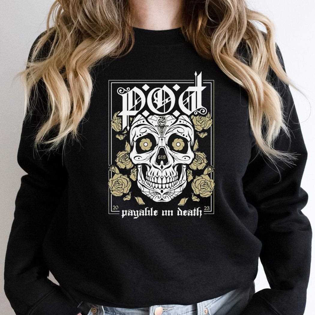 Payable On Death Pod Veritas Skull Shirt Payable On Death Pod Veritas Skull Shirt