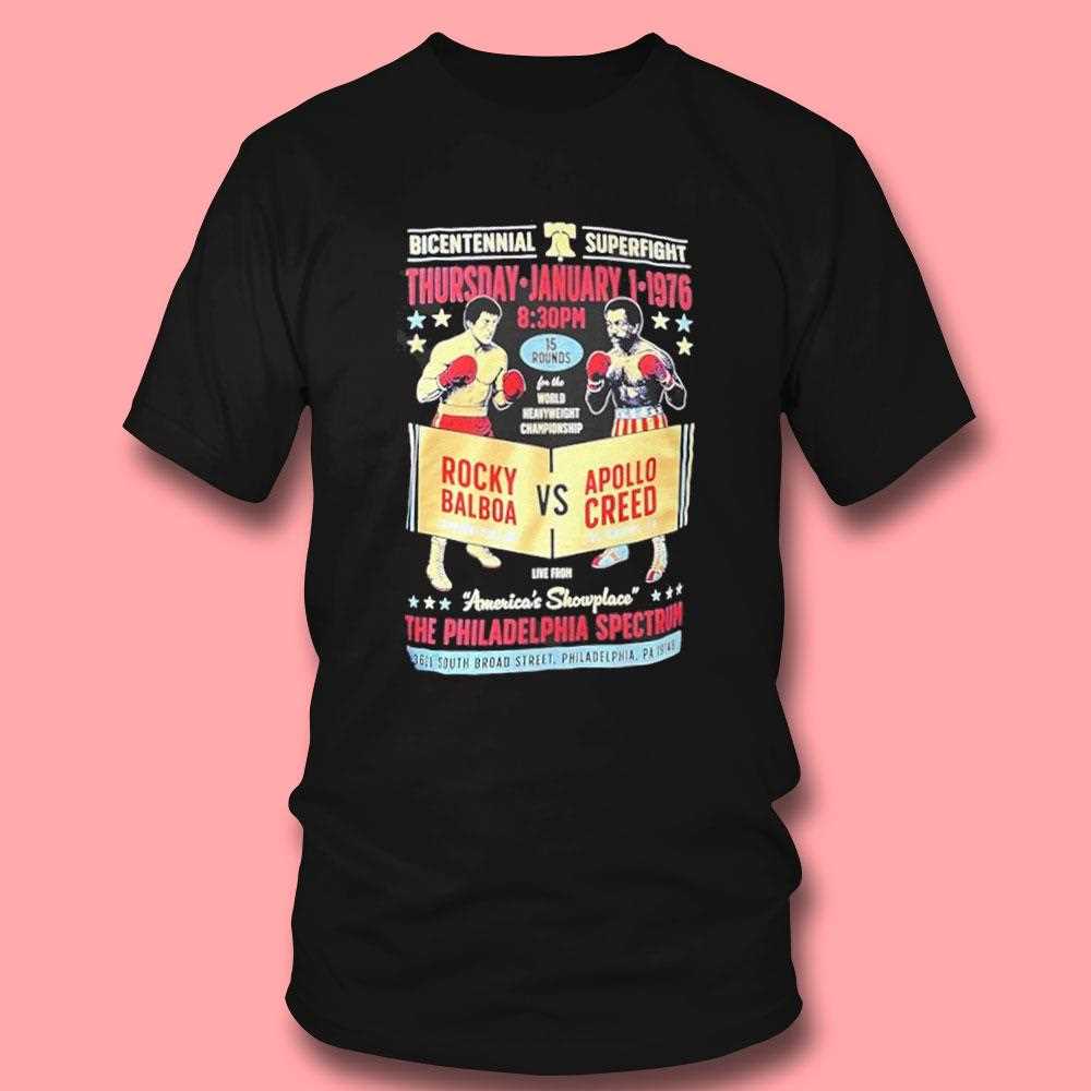 Rocky Balboa Vs Apollo Creed Bicentennial Superfight 1976 Vintage Shirt Rocky Balboa Vs Apollo Creed Bicentennial Superfight 1976 Vintage Shirt