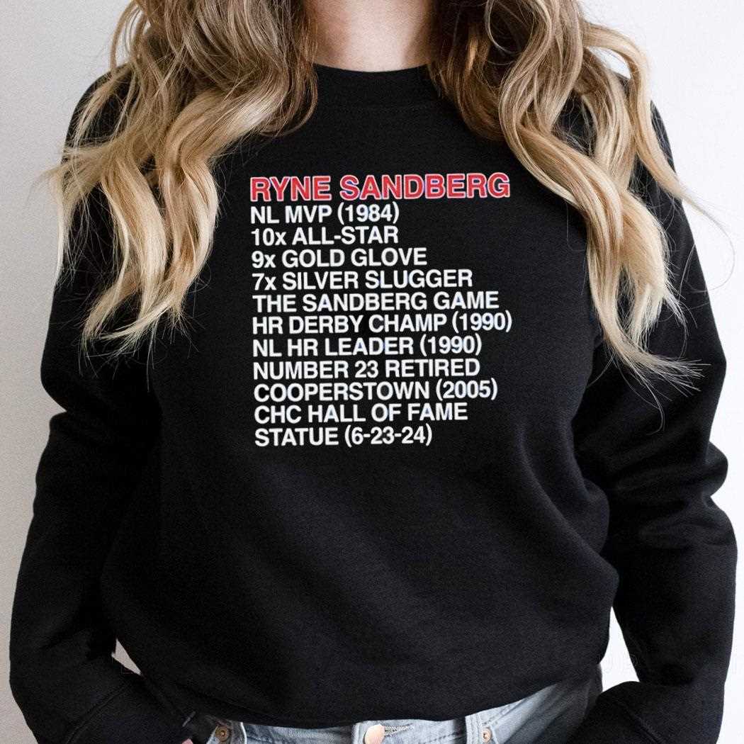 Ryne Sandberg Rynos Accomplishments Shirt Ryne Sandberg Rynos Accomplishments Shirt