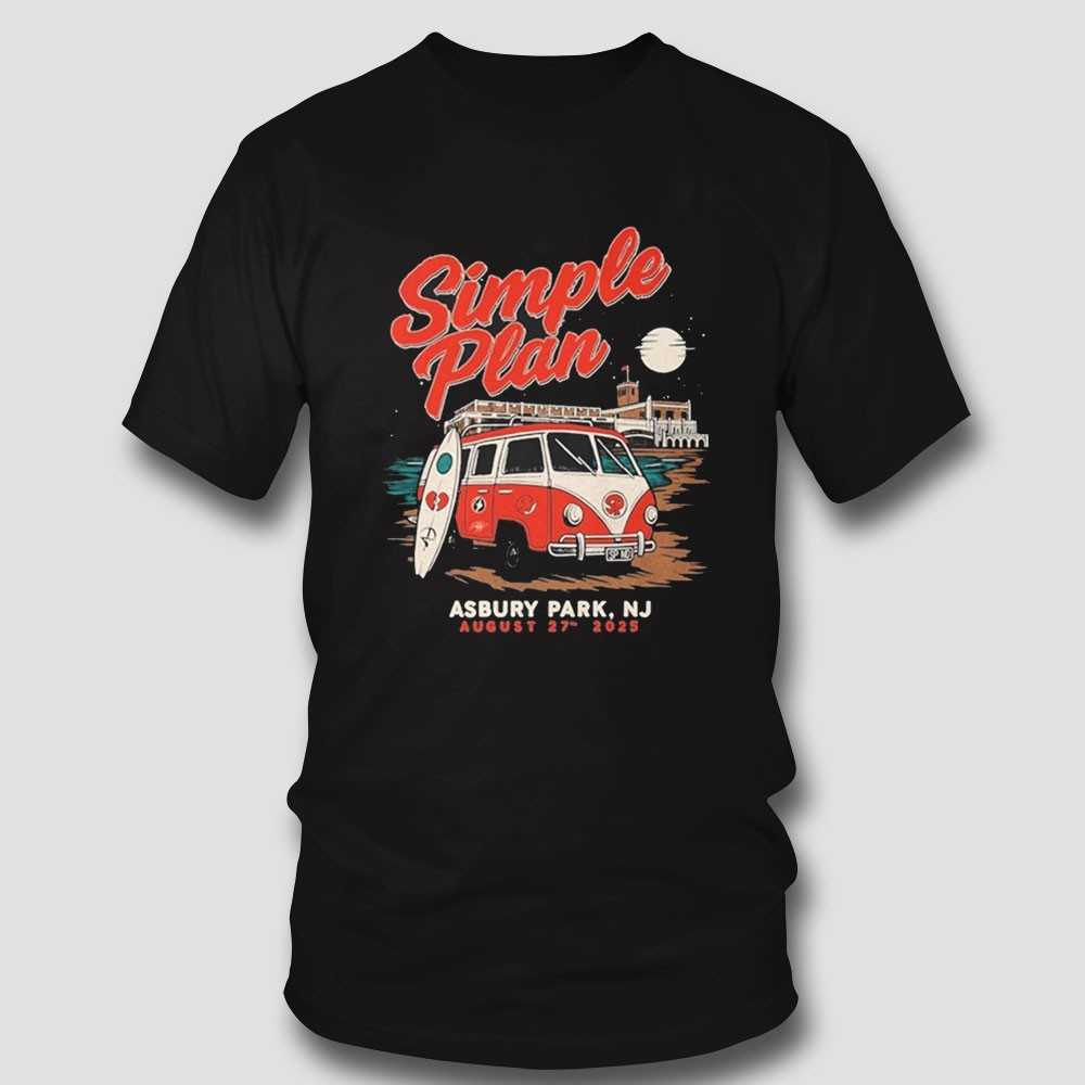 Simple Plan 08 27 Stone Pony Summer 2025 Tour Van Shirt Simple Plan 08 27 Stone Pony Summer 2025 Tour Van Shirt