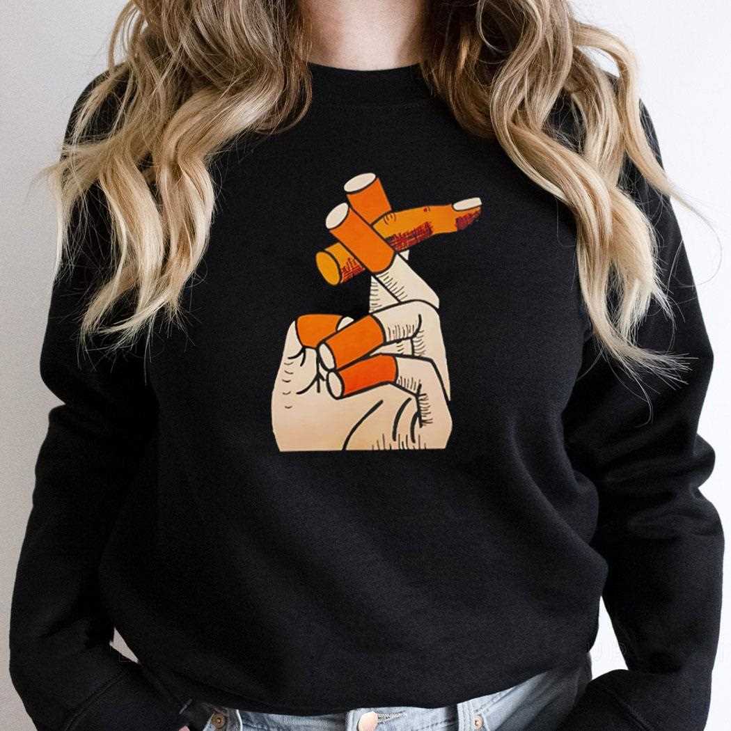 Smoking Cigarette Fingers Shirt Smoking Cigarette Fingers Shirt