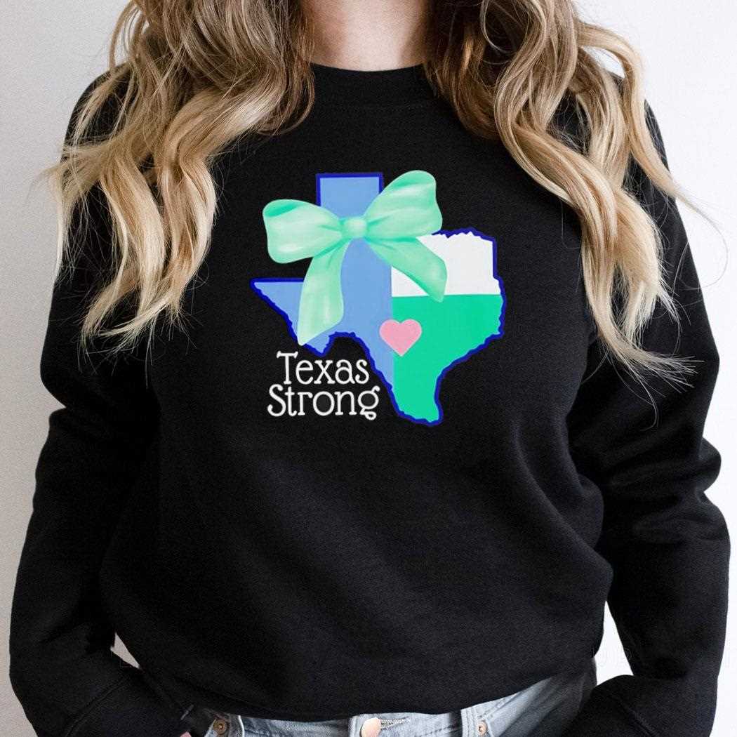 Texas Strong Green Bow Shirt Texas Strong Green Bow Shirt