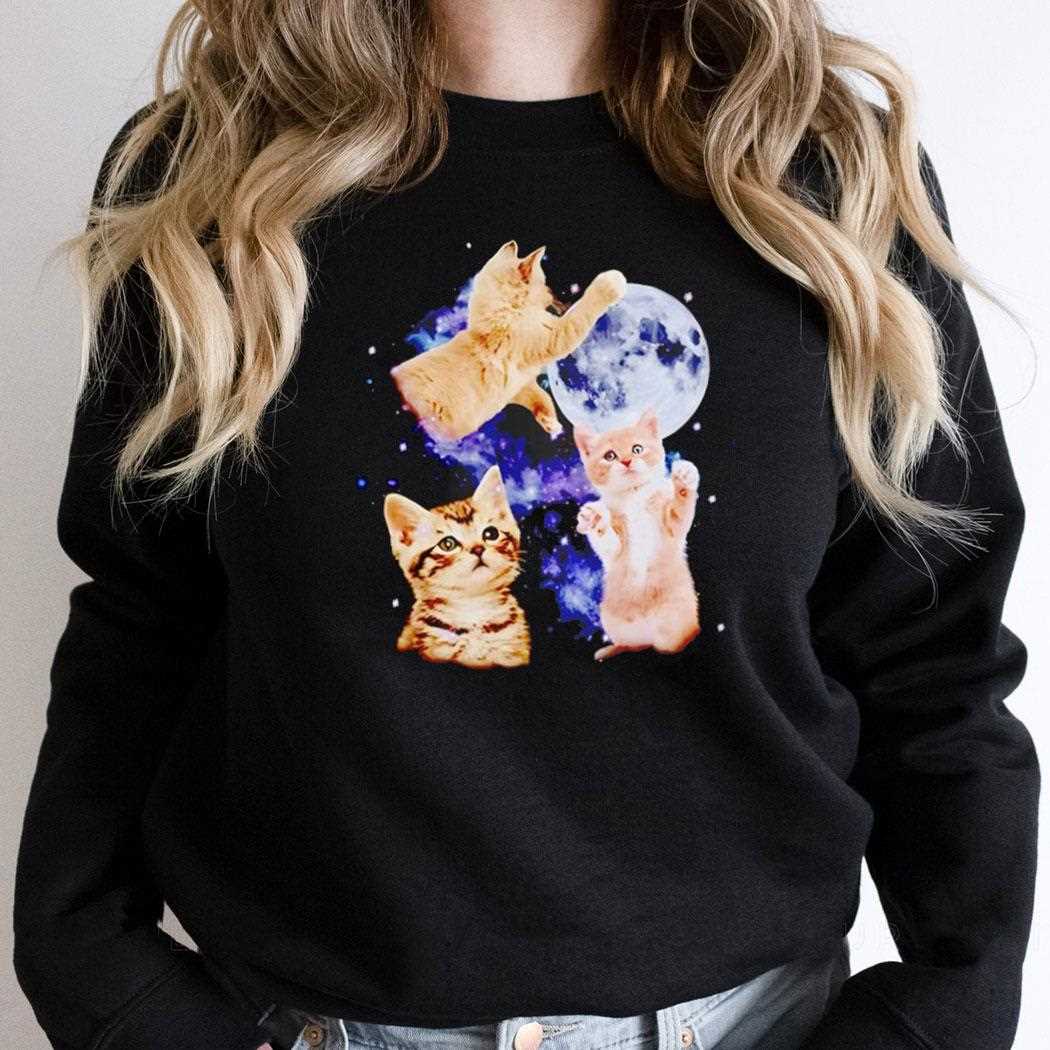 Three Cats Moon Retro Shirt Three Cats Moon Retro Shirt