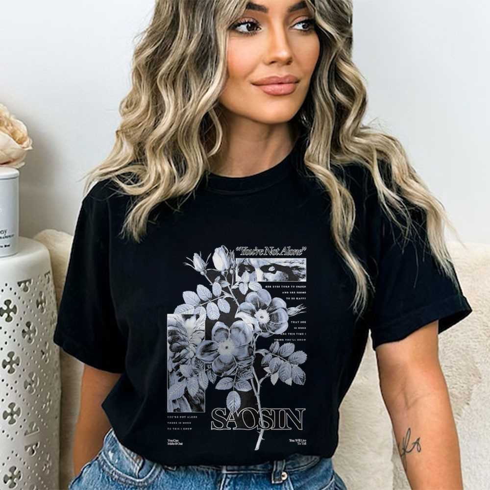 Saosin Youre Not Alone Floral Shirt Saosin Youre Not Alone Floral Shirt