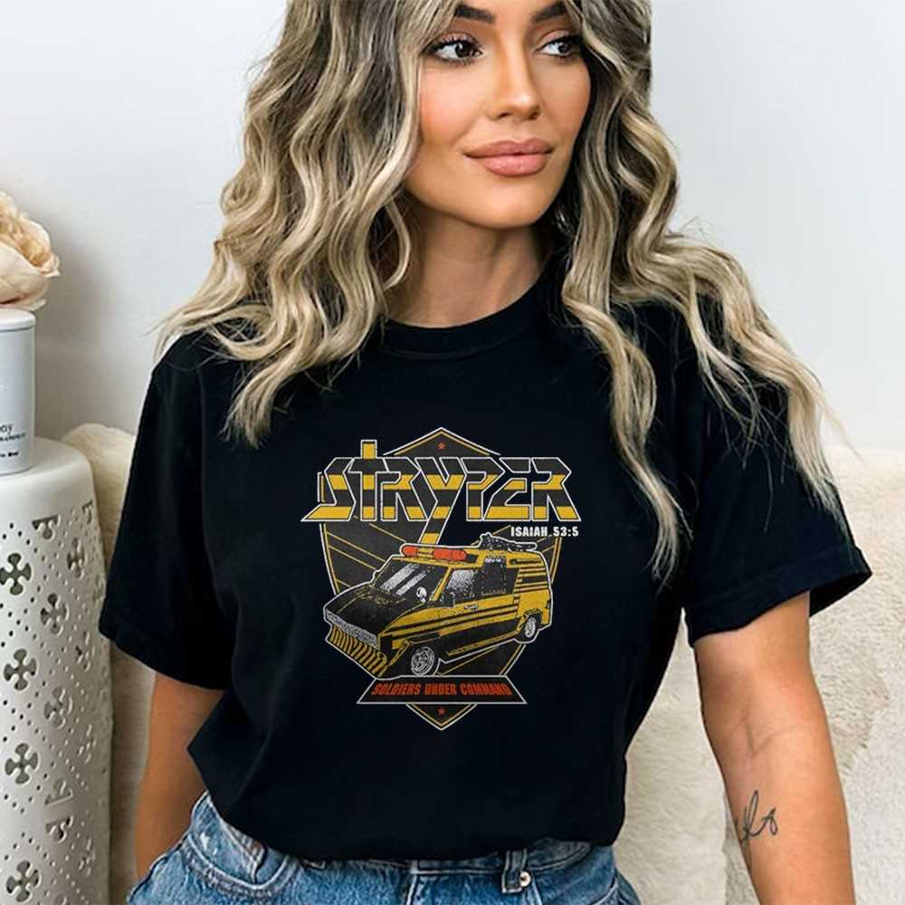 Stryper Soldiers Under Command Battle Van Shirt Stryper Soldiers Under Command Battle Van Shirt