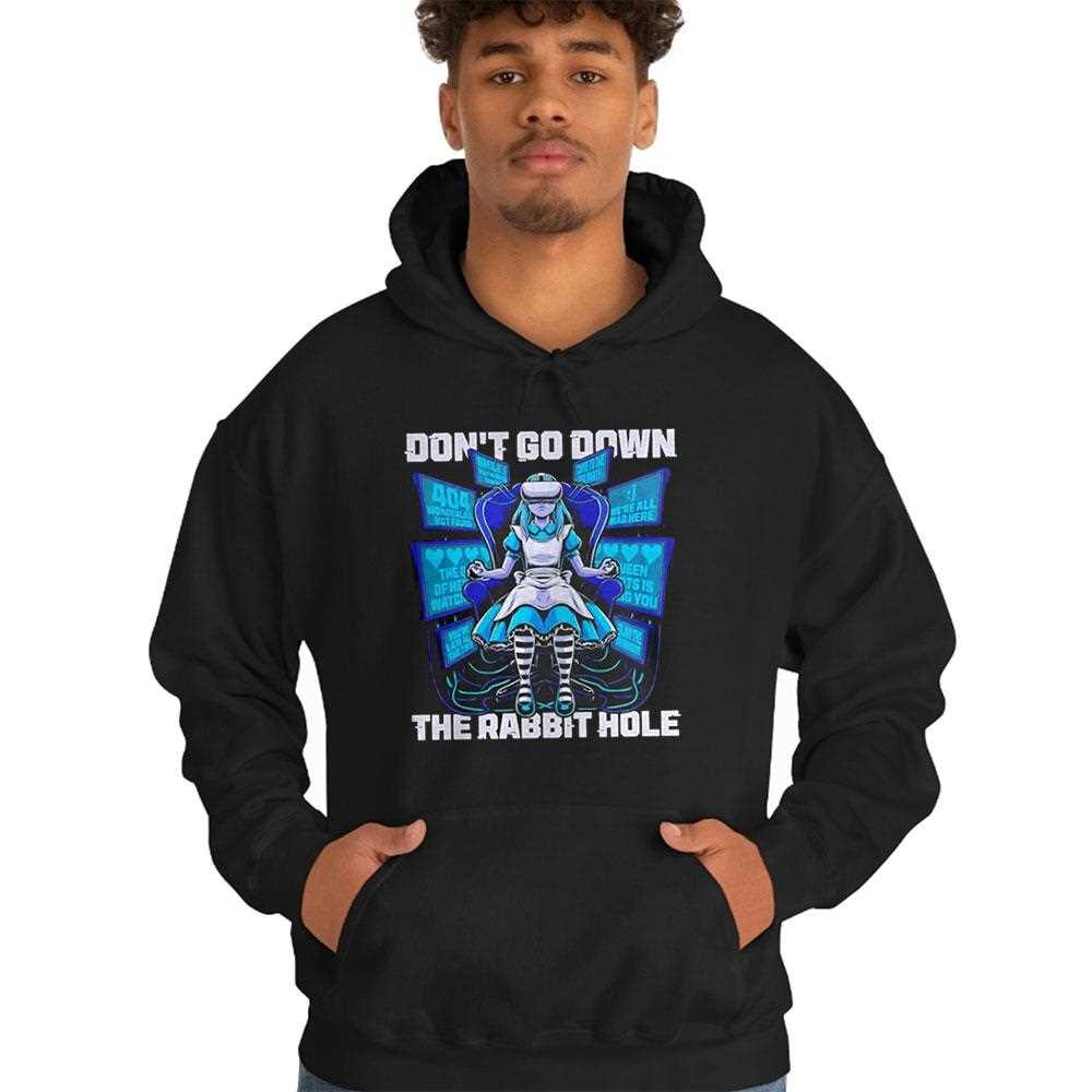 Dont Go Down The Rabbit Hole Cyberpunk Looking Glass Shirt Dont Go Down The Rabbit Hole Cyberpunk Looking Glass Shirt