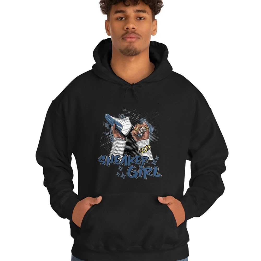 French Blue 12s Sneaker Girl Nail Shirt French Blue 12s Sneaker Girl Nail Shirt