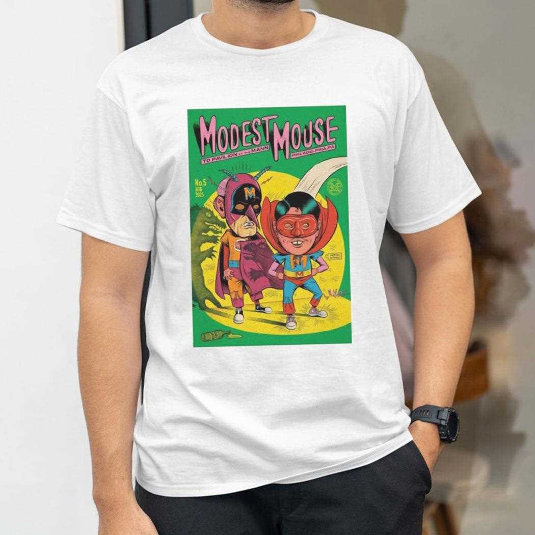 Modest Mouse Td Pavilion At The Mann August 5 2025 Philadelphia Pa Tour Shirt Modest Mouse Td Pavilion At The Mann August 5 2025 Philadelphia Pa Tour Shirt