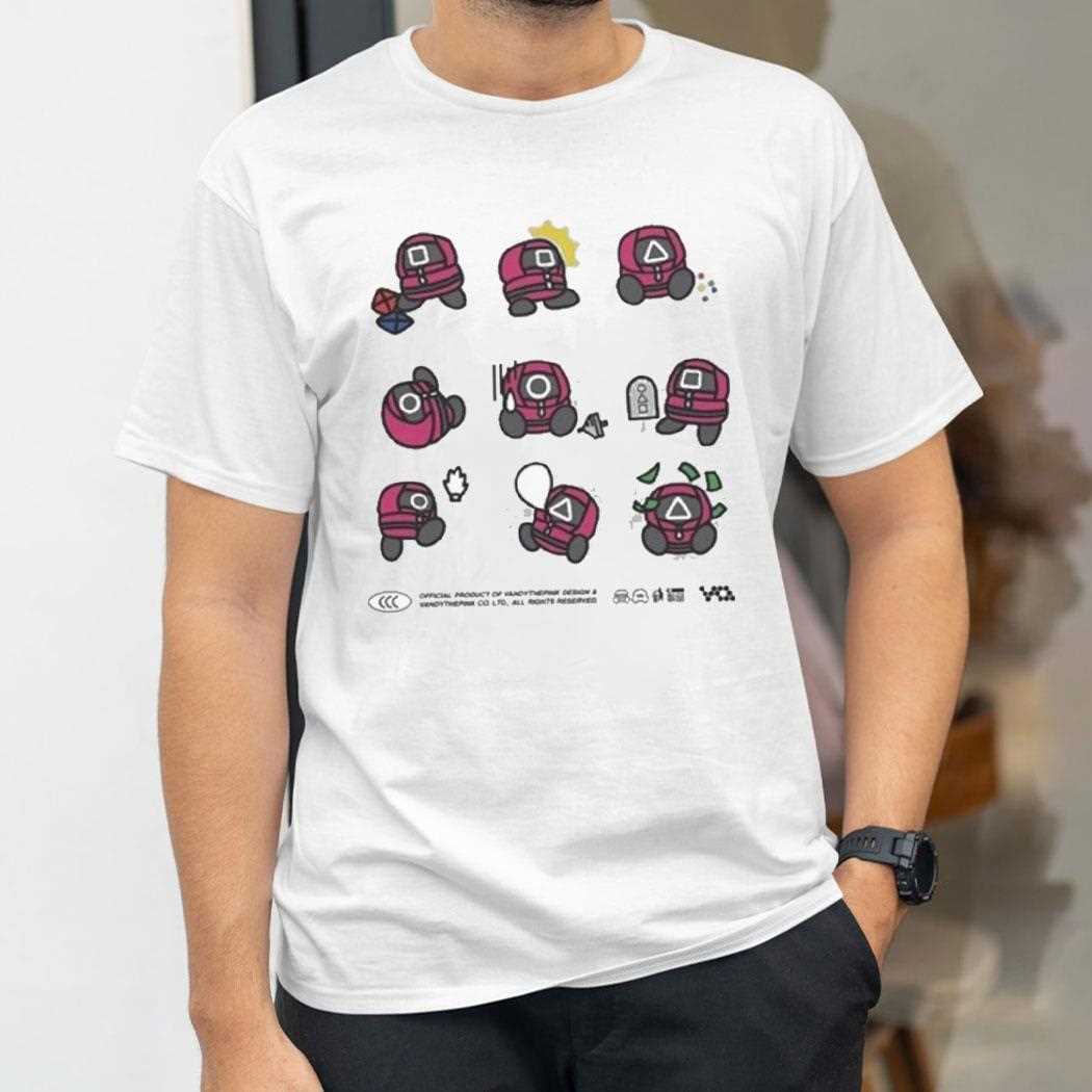 Official Squid Game X Vandythepink Guards Shirt Official Squid Game X Vandythepink Guards Shirt