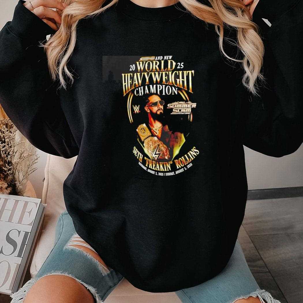 Seth Rollins New World Heavyweight Champion Summerslam Wwe Shirt Seth Rollins New World Heavyweight Champion Summerslam Wwe Shirt
