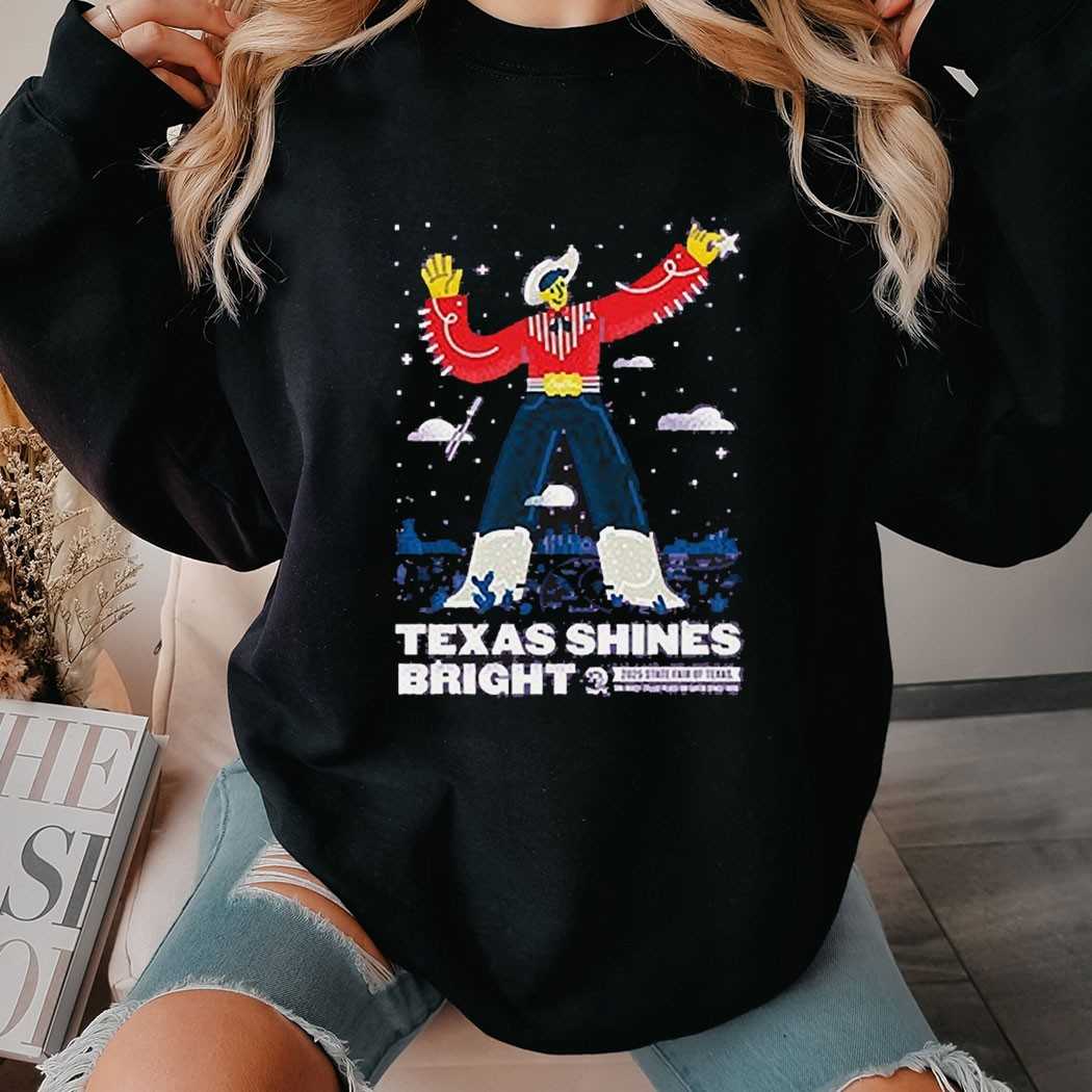 State Fair Of Texas 2025 Commemorative Art Texas Shines Bright Shirt State Fair Of Texas 2025 Commemorative Art Texas Shines Bright Shirt