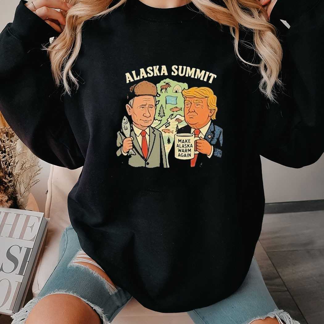 Trump And Putin Alaska Summit Make Alaska Warm Again Shirt Trump And Putin Alaska Summit Make Alaska Warm Again Shirt
