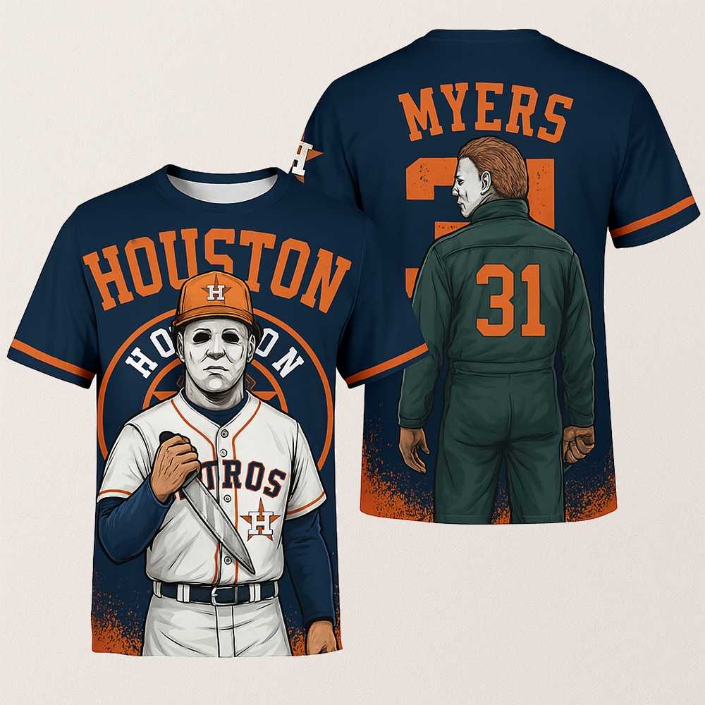Michael Myers Houston Astros 2025 Halloween Shirt