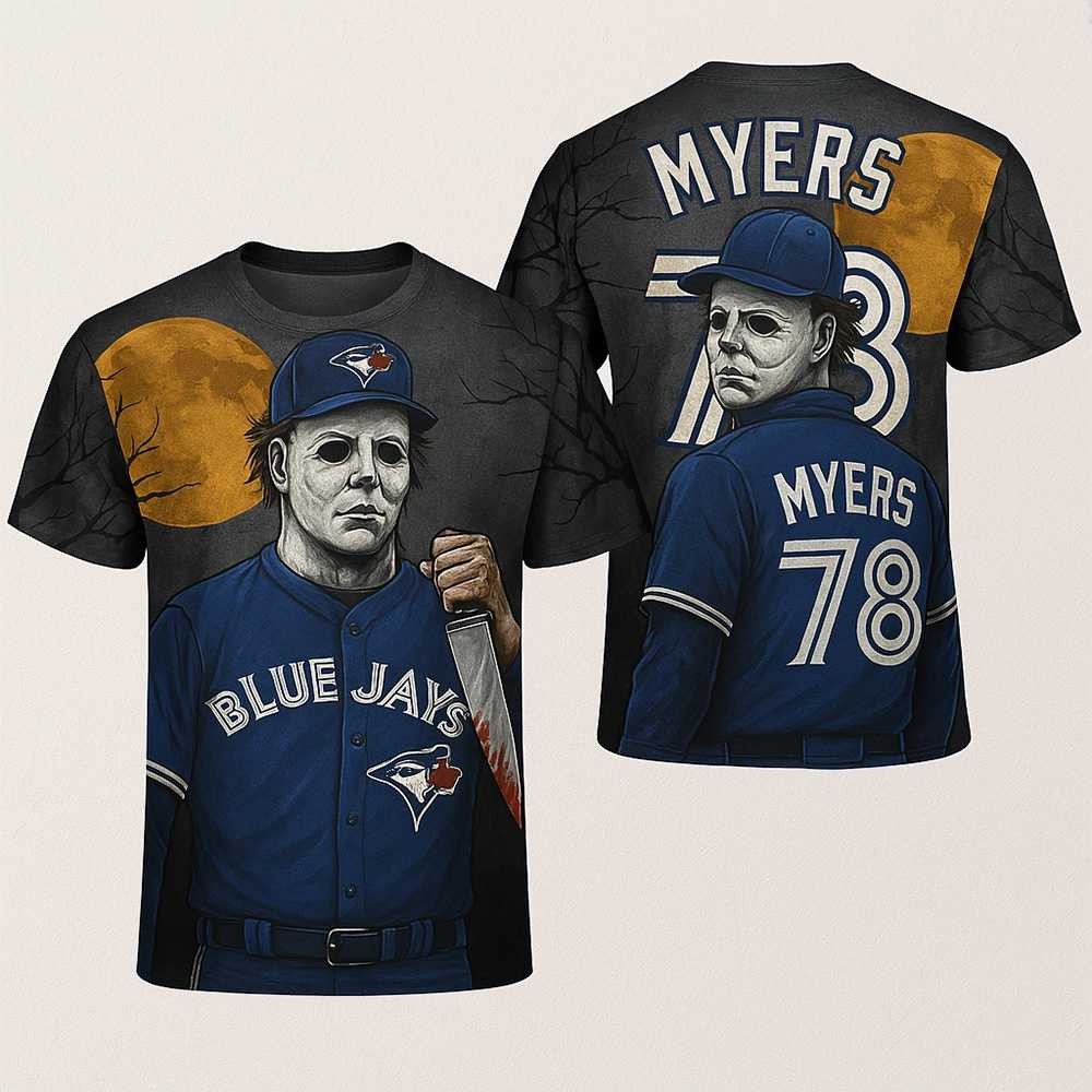 Michael Myers Toronto Blue Jays 2025 Halloween Shirt