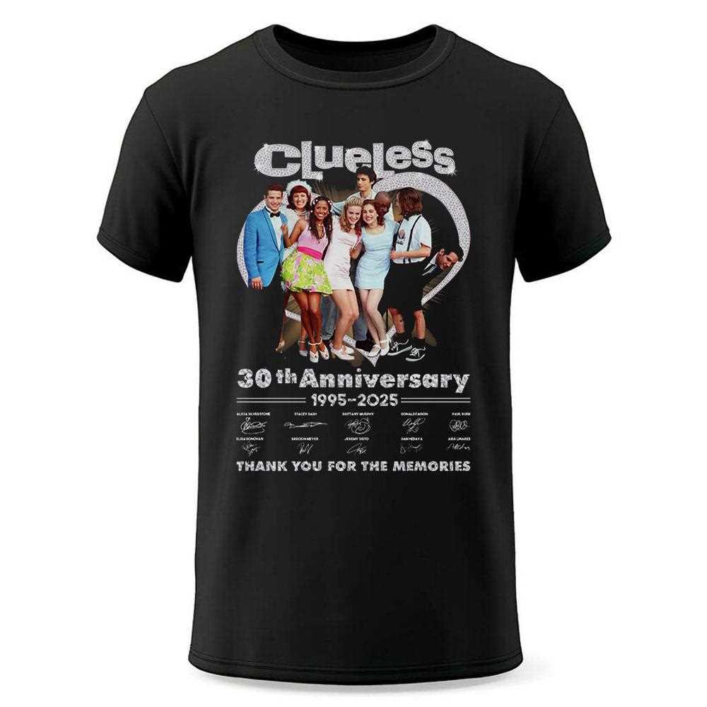 Clueless 30th Anniversary Cast And Signatures Tee Clueless 30th Anniversary Cast And Signatures Tee