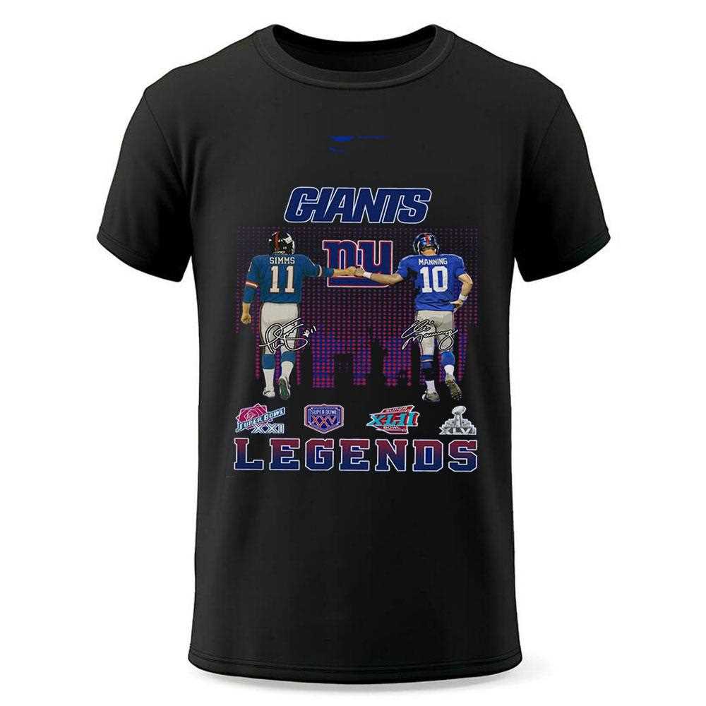 Giants Legends Simms And Manning Super Bowl Era Shirt Giants Legends Simms And Manning Super Bowl Era Shirt