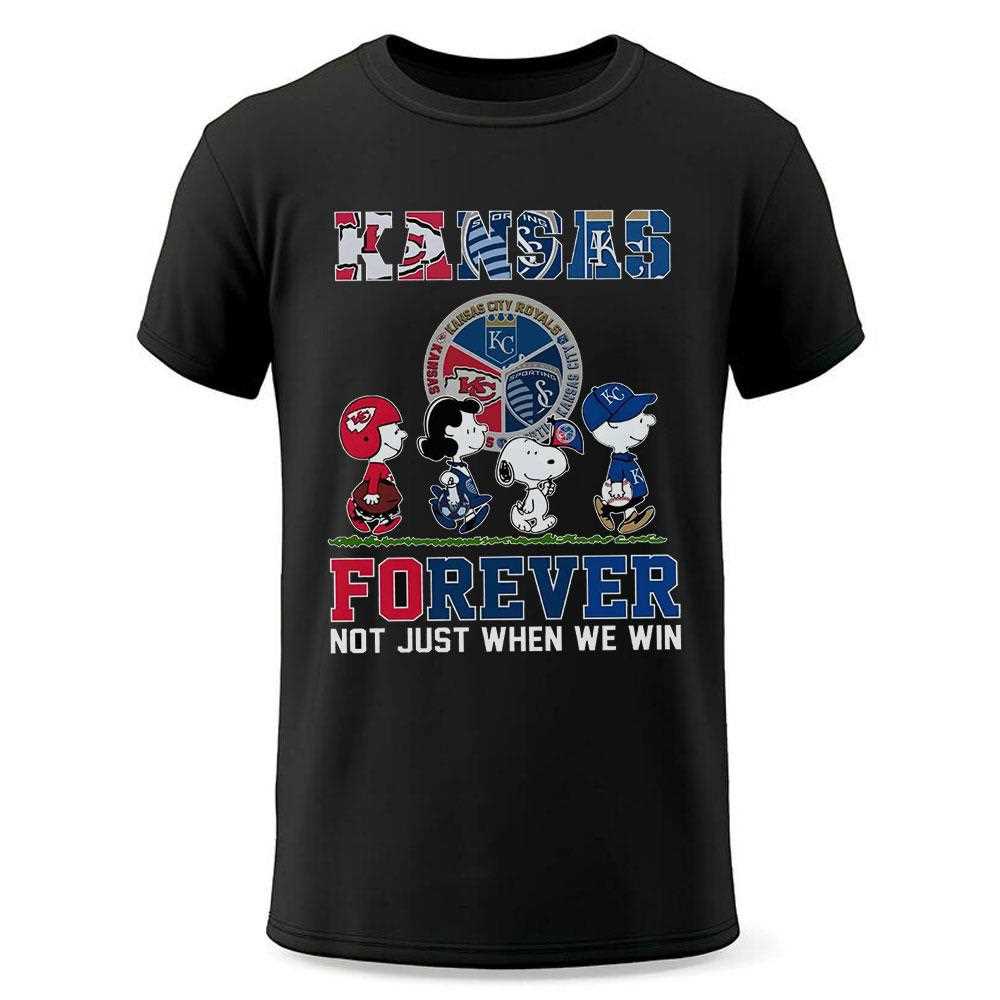 Kansas City Peanuts Gang Sports Fan Forever T-shirt Kansas City Peanuts Gang Sports Fan Forever T-shirt