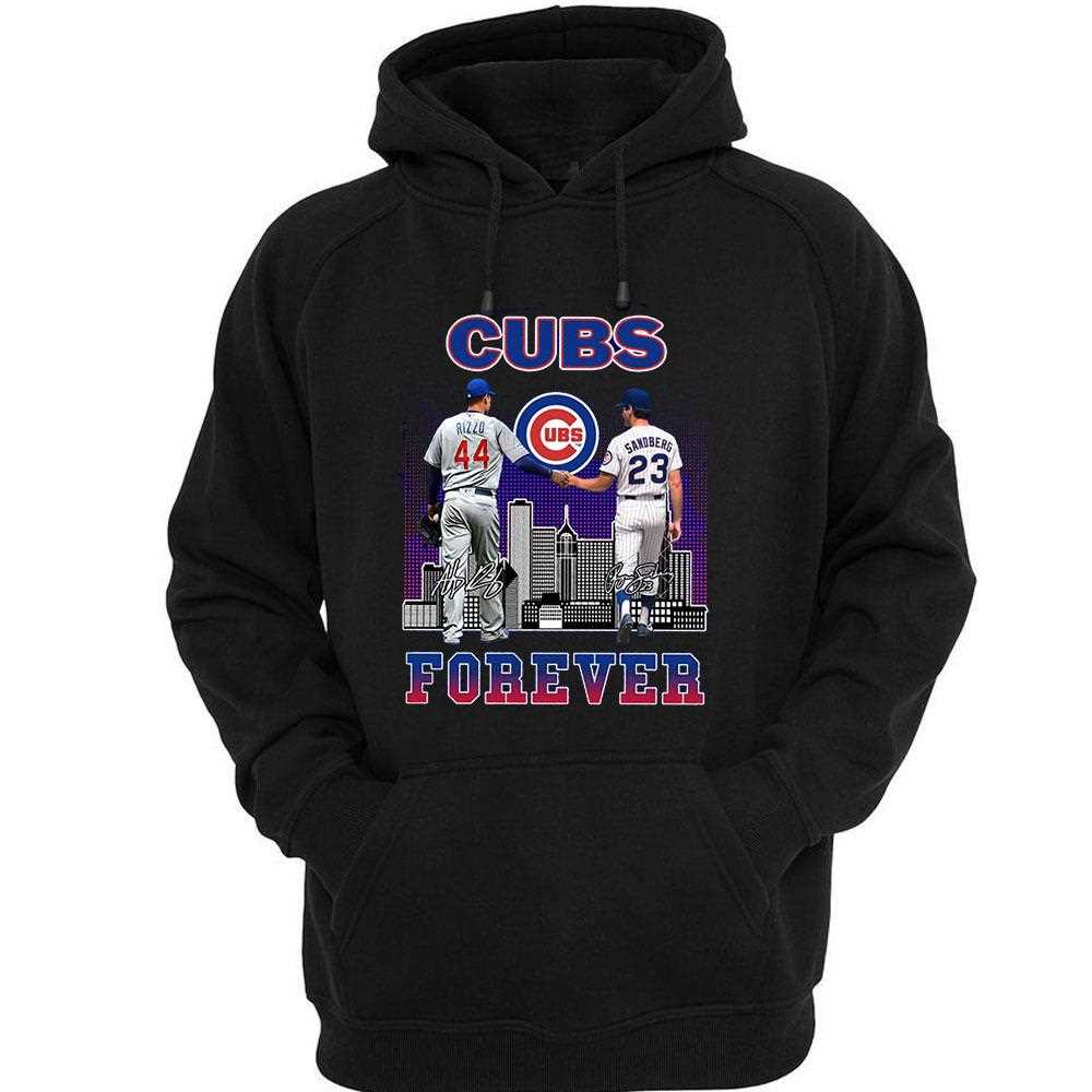 Cubs Forever Rizzo And Sandberg Skyline Shirt Cubs Forever Rizzo And Sandberg Skyline Shirt