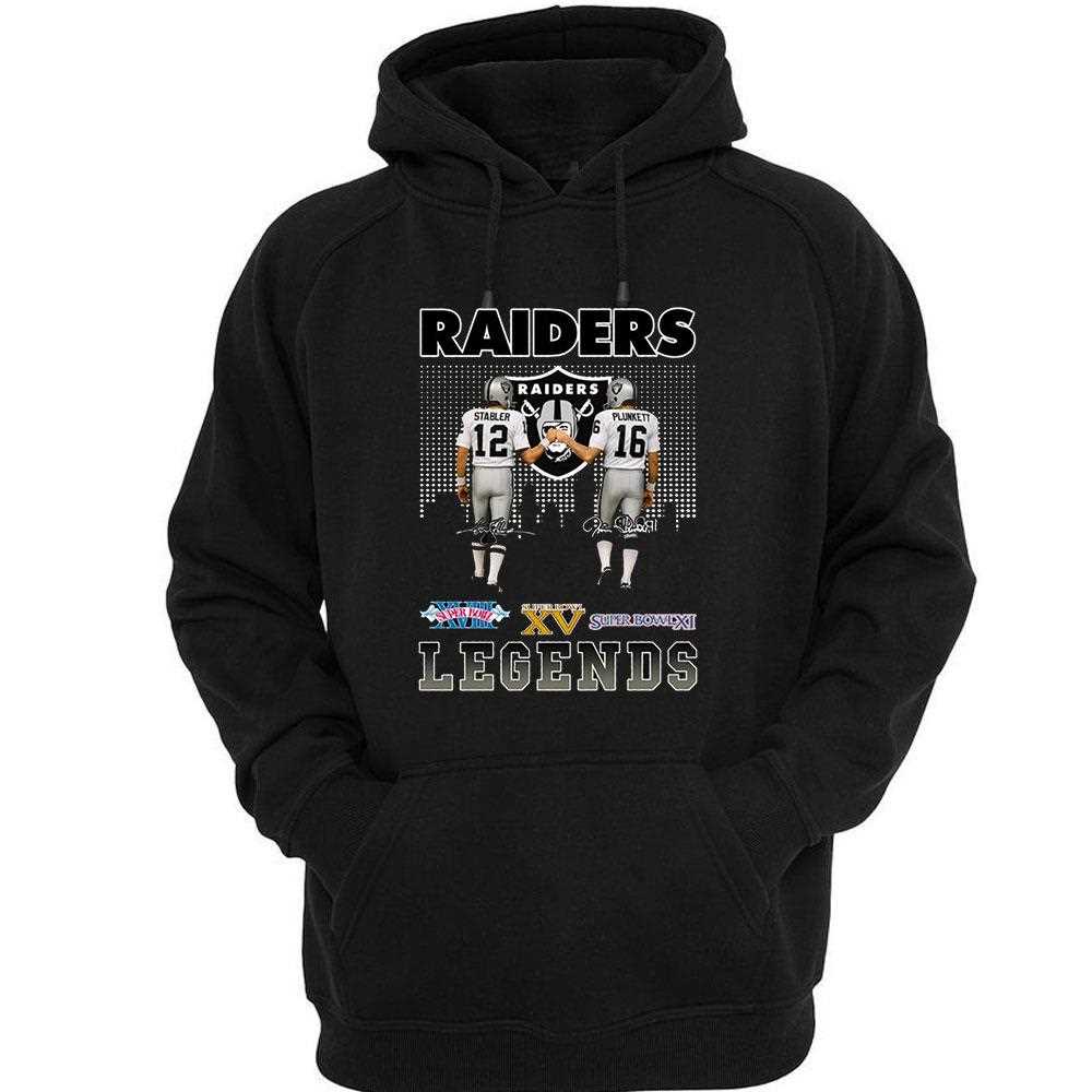Raiders Legends Stabler And Plunkett Super Bowl Victories Shirt Raiders Legends Stabler And Plunkett Super Bowl Victories Shirt