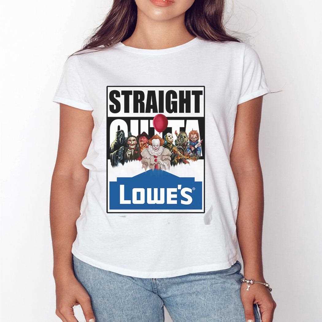 Straight Outta Lowe’s Home Improvement Horror Crew Shirt Straight Outta Lowe’s Home Improvement Horror Crew Shirt